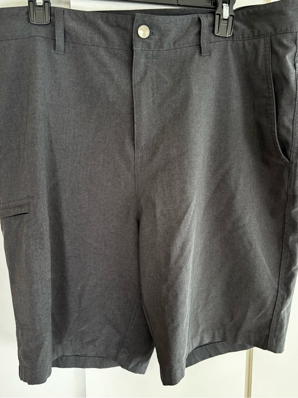 Panama Jack Men's Dark Gray Flat Front Shorts